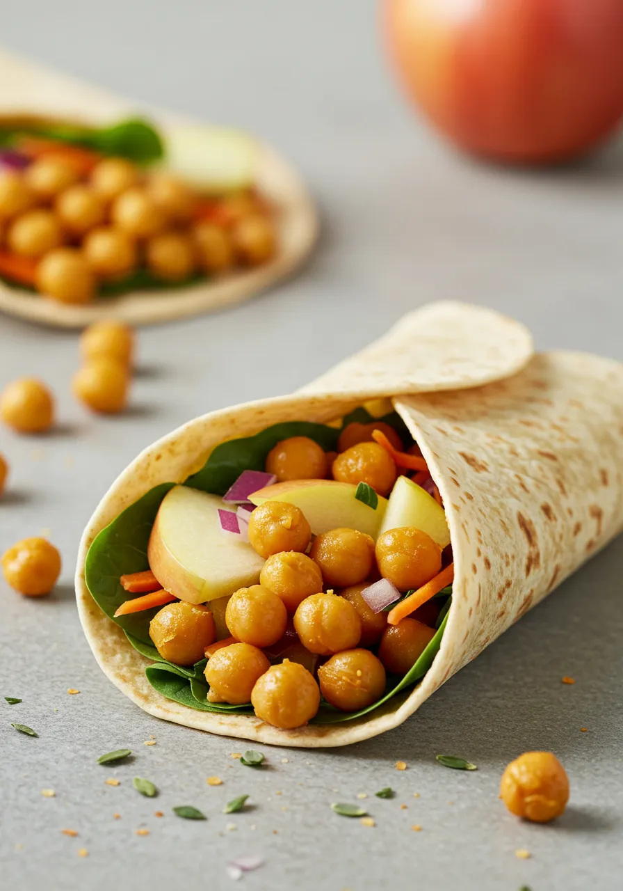 Chickpea Apple Wrap